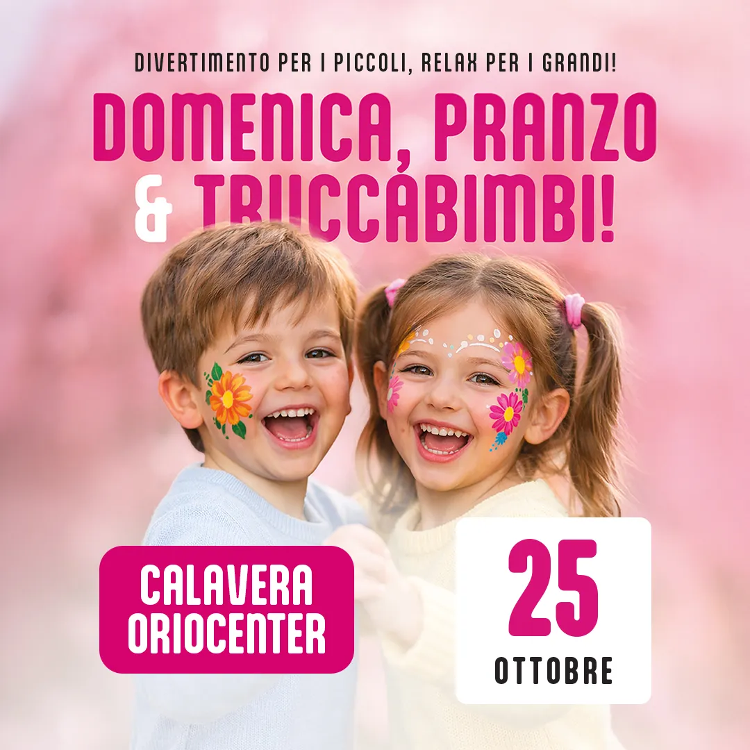 calavera restaurant Oriocenter trucca bimbi ottobre 2026