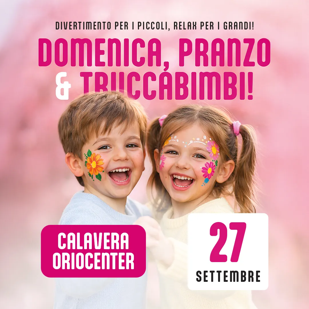 calavera restaurant Oriocenter trucca bimbi settembre 2026